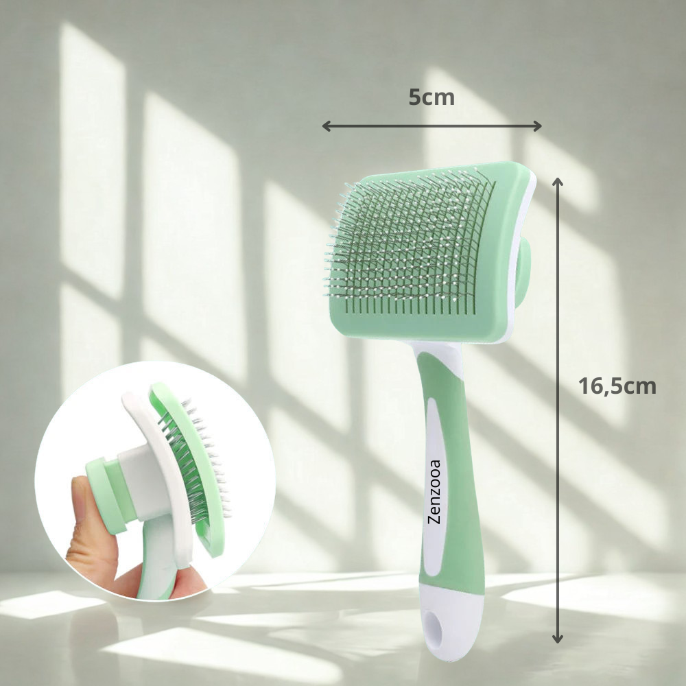 Brosse anti-poils auto-nettoyante Zenzooa™