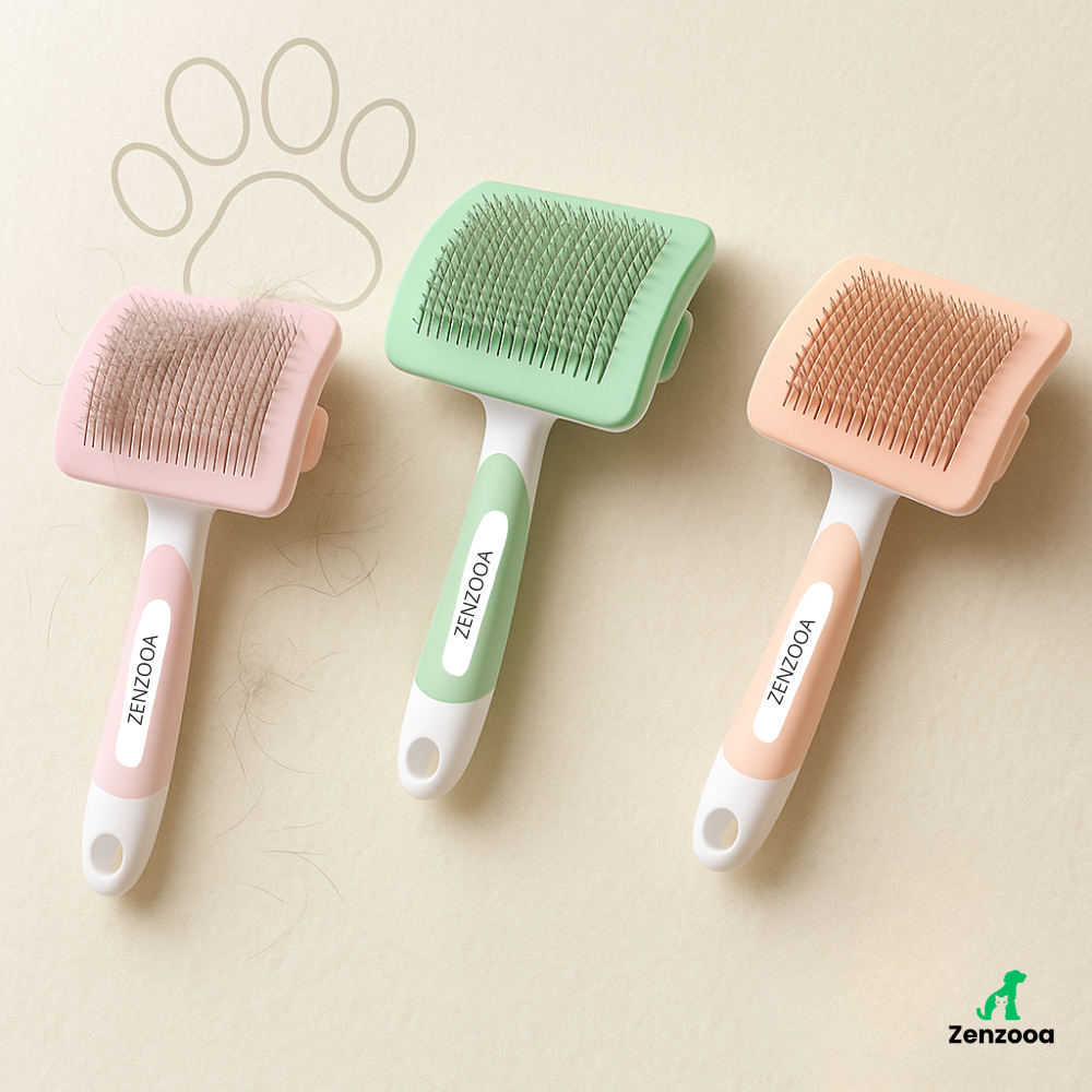 Brosse anti-poils auto-nettoyante Zenzooa™